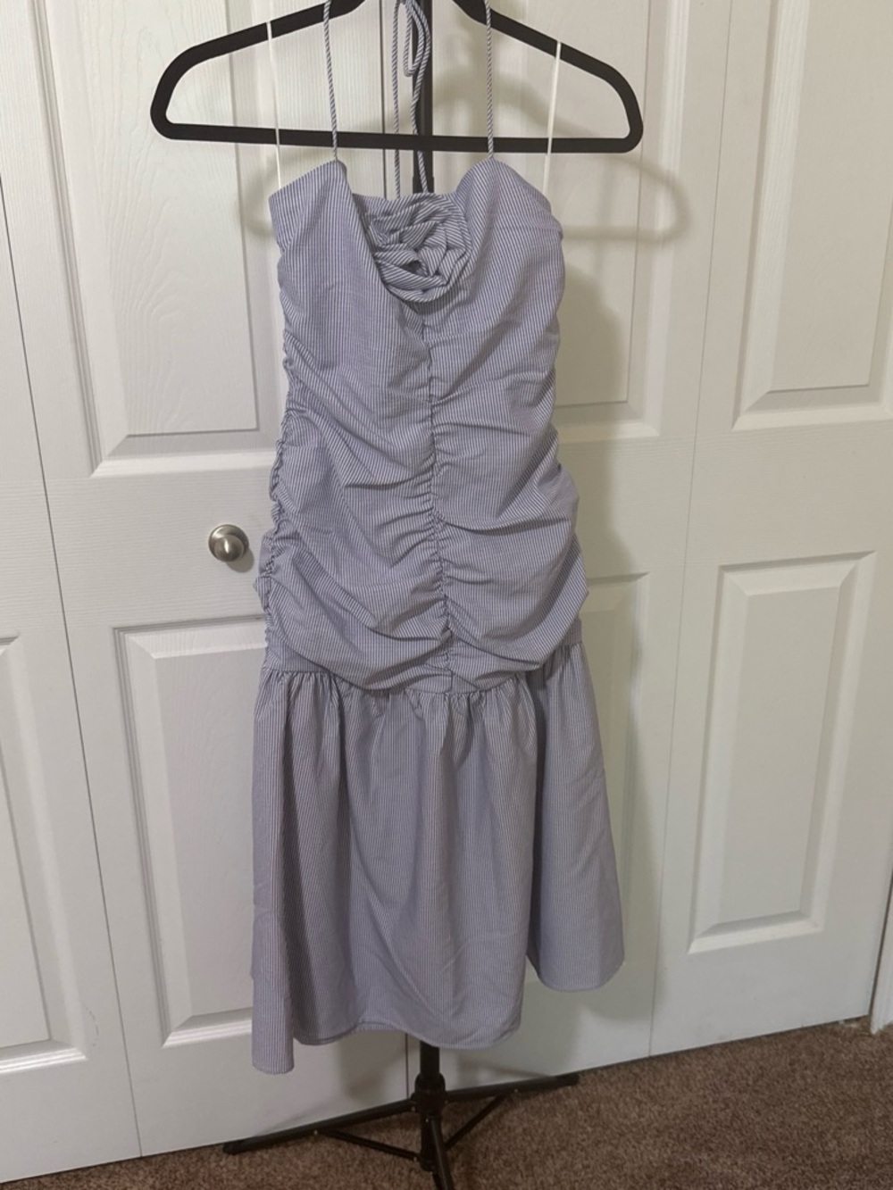 Blue & White Dress